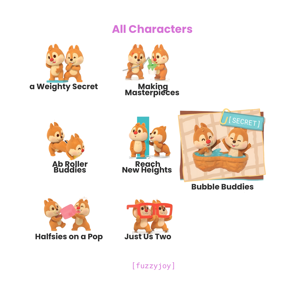 Disney Chip 'n' Dale: Cuddle Crew Series Figure Blind Box