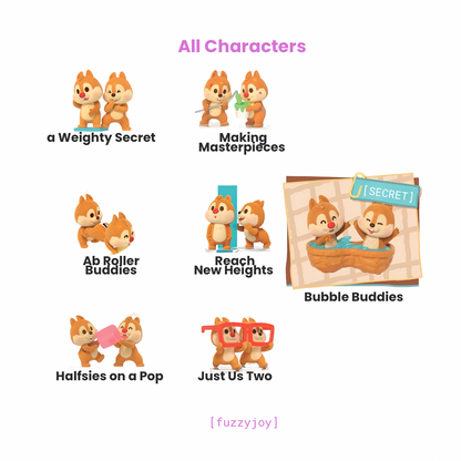 Disney Chip 'n' Dale: Cuddle Crew Series Figure Blind Box