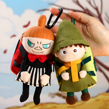 Official Moomin Cute Plush Pendant with Foldable Tote Bag