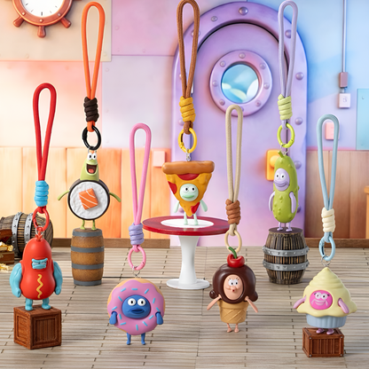 Spongebob Bikini Bottoms Food Party Series Figures Pendant Blind Box