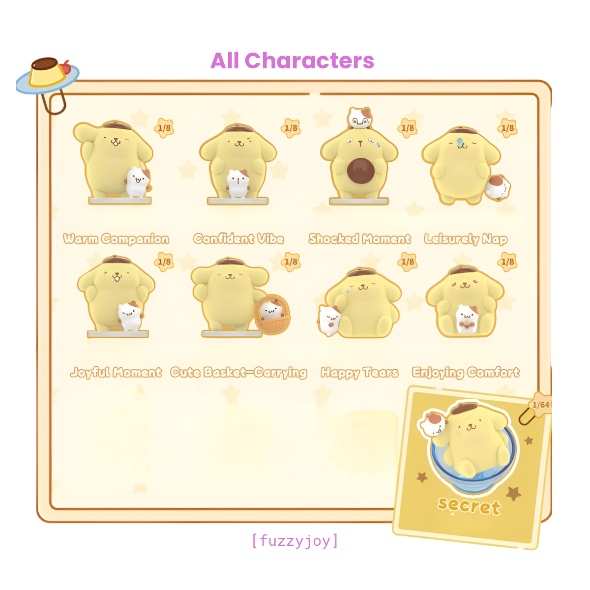 [AU STOCK] Pompompurin Floofy Daily Series Figure Blind Box