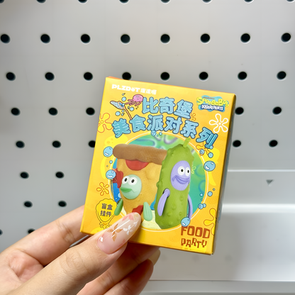 Spongebob Bikini Bottoms Food Party Series Figures Pendant Blind Box