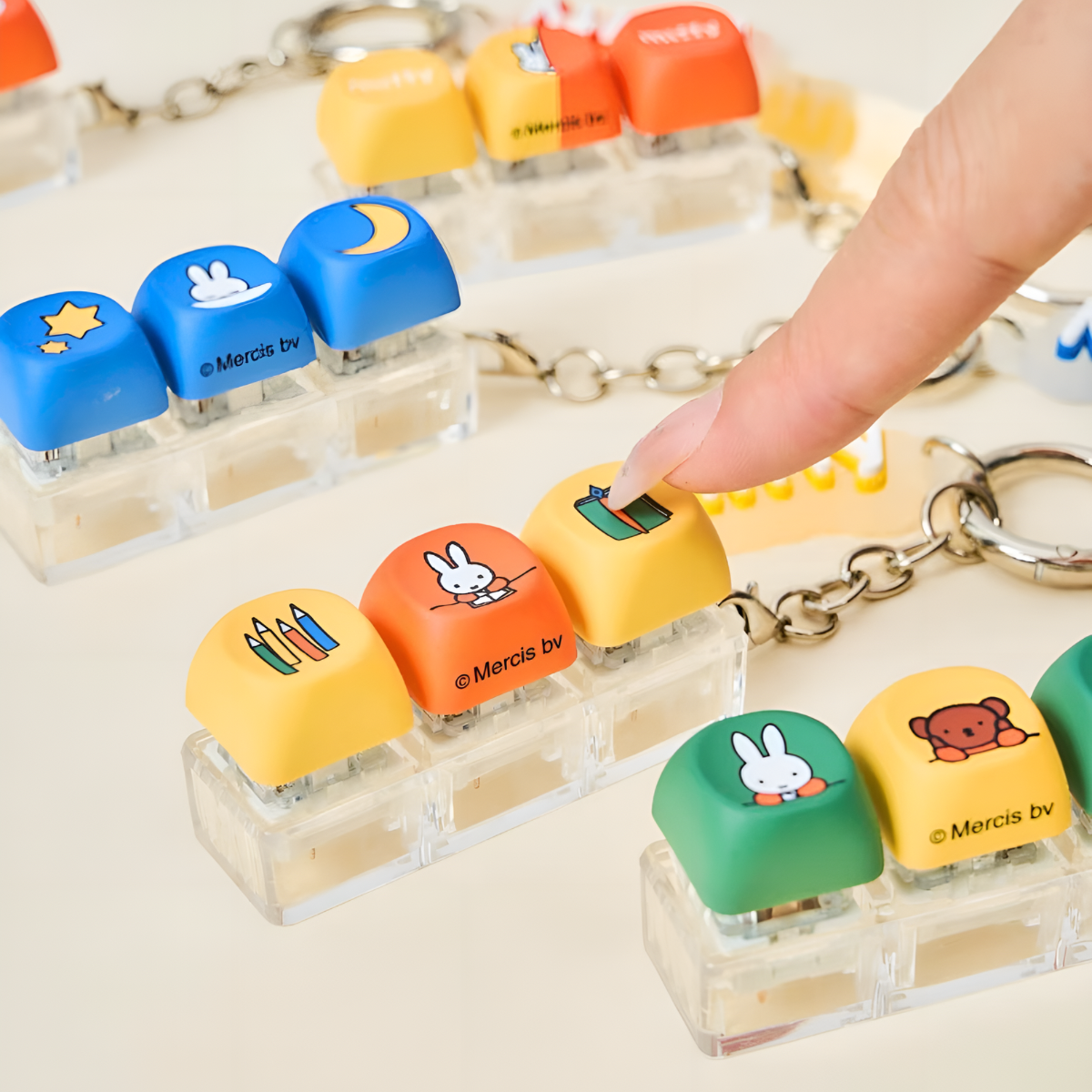 Miffy Keycap Series Keychains Blind Box