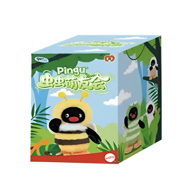 Pingu Cute Bug Friends Club Series Plush Pendant Blind Box