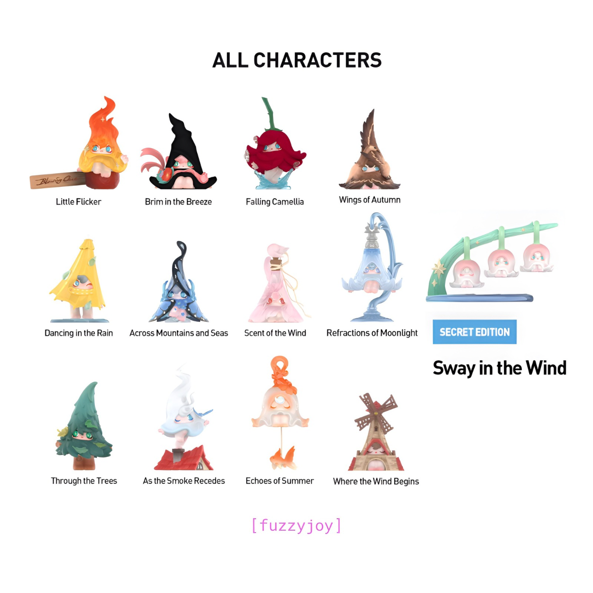 1001MOONS Wind's Intention Series Figures