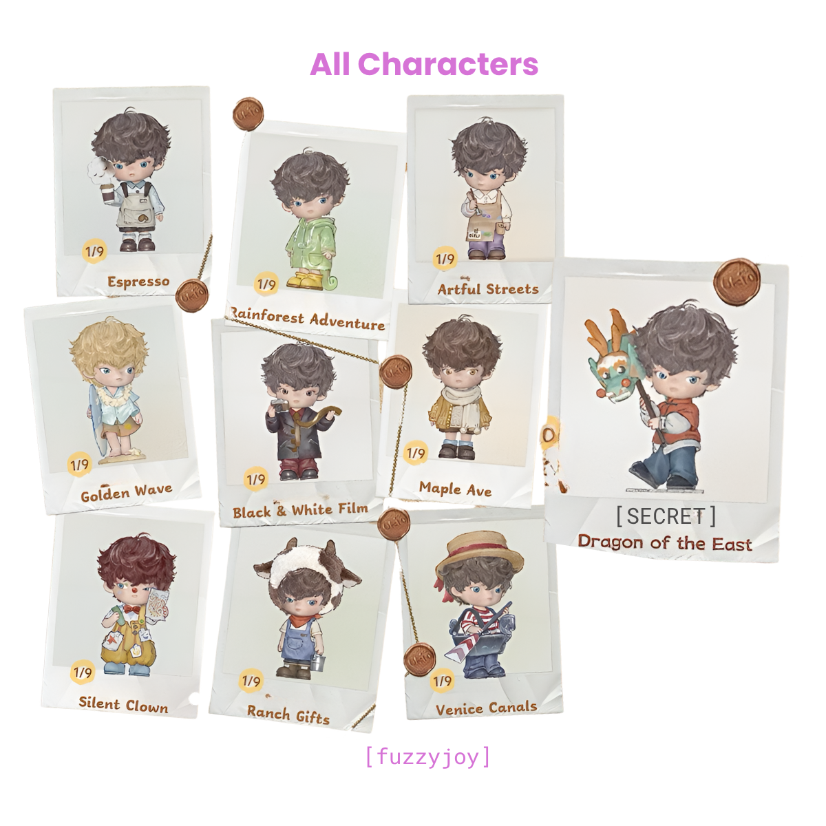 Ukio City Pages Series Figures Blind Box