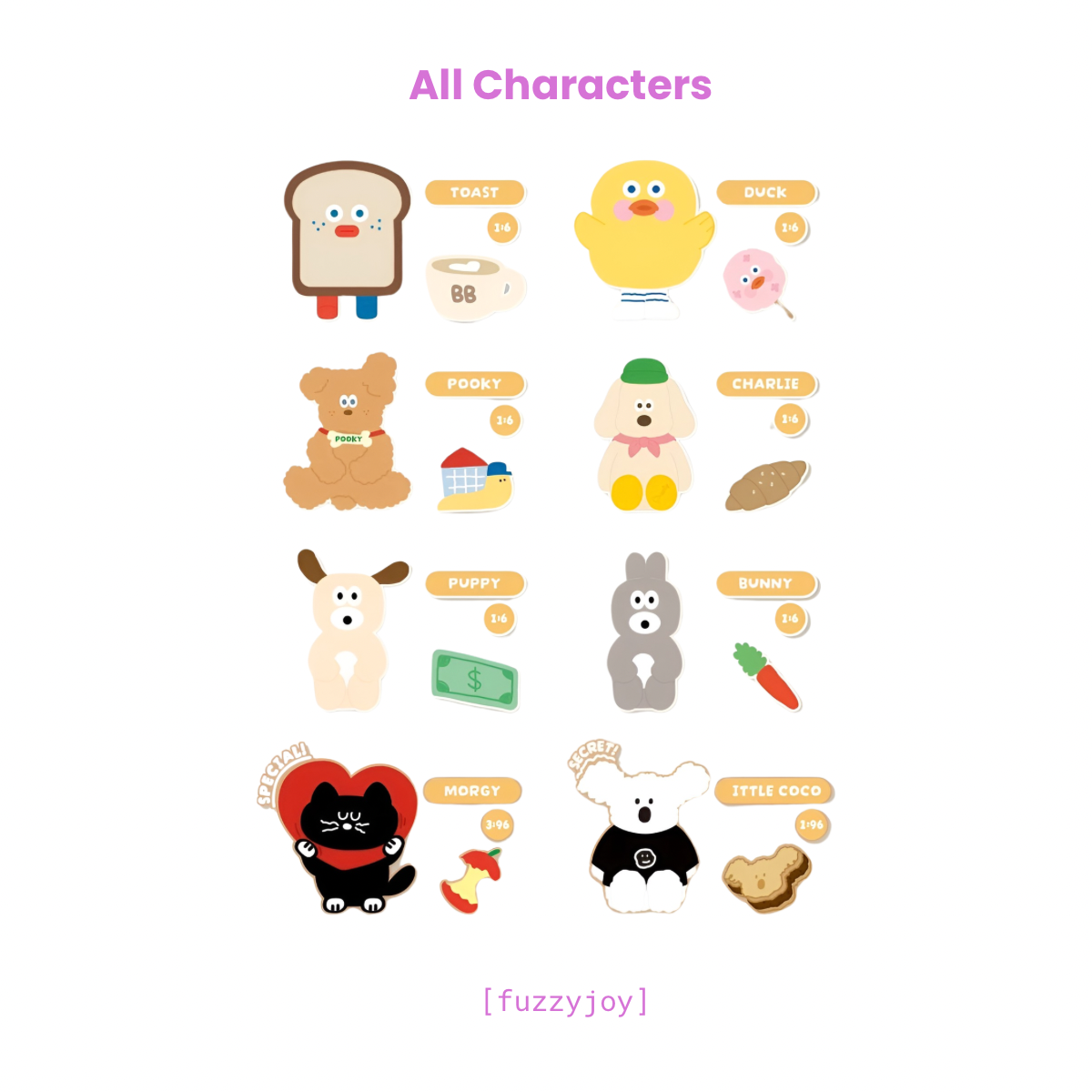 Brunch Brother Cuteness in Town Series Plush Pendant Blind Box