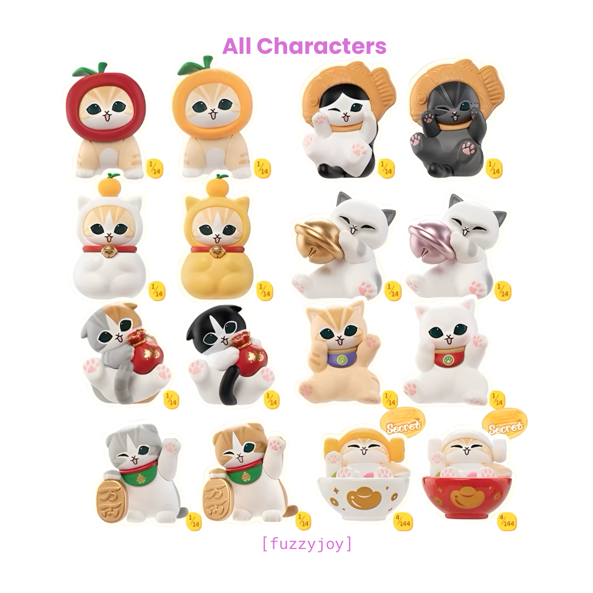 Mofusand Lucky Cat Series Mini Figures Blind Box