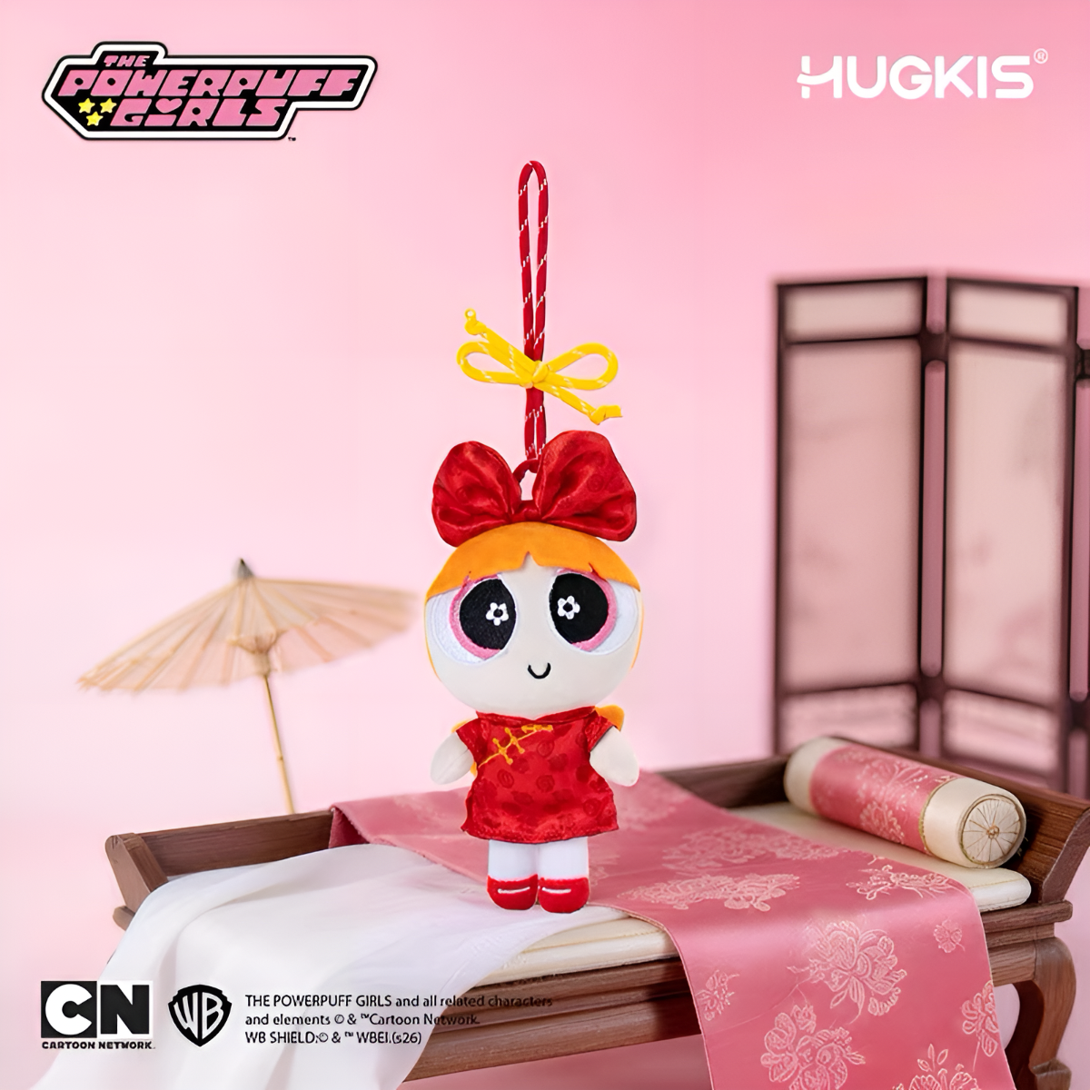 The Powerpuff Girls Flower Cheongsam Style Series Pendant Plush
