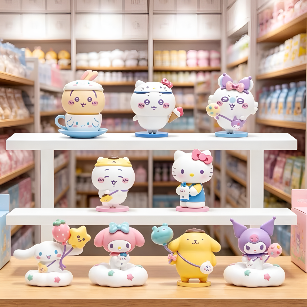 Chiikawa x Sanrio & Characters Series Figures Blind Box