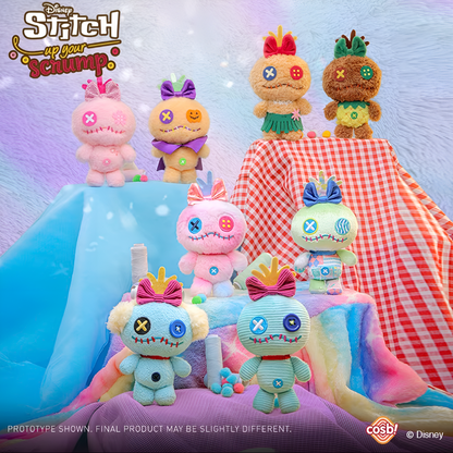 Disney Stitch Up Your Scrump Cosbi Plush Keychain Collection