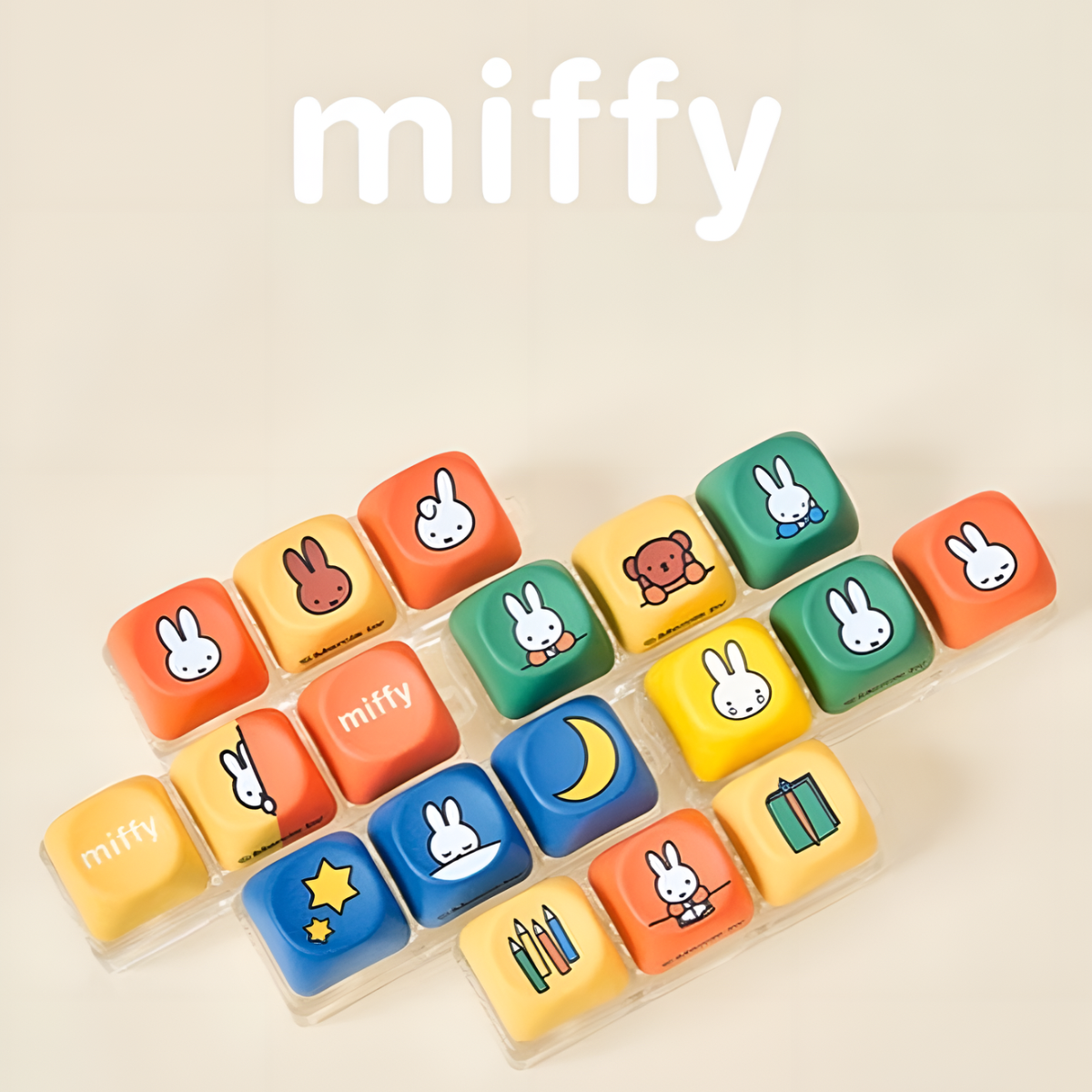 Miffy Keycap Series Keychains Blind Box
