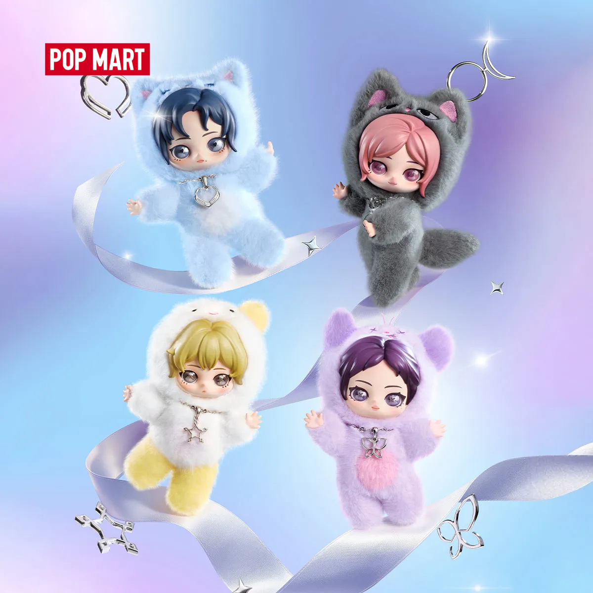 [AU STOCK] aespa Fluffy Club Series Vinyl Plush Doll Pendant