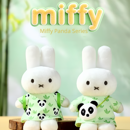 Miffy Panda Series Plush Keychain Charm