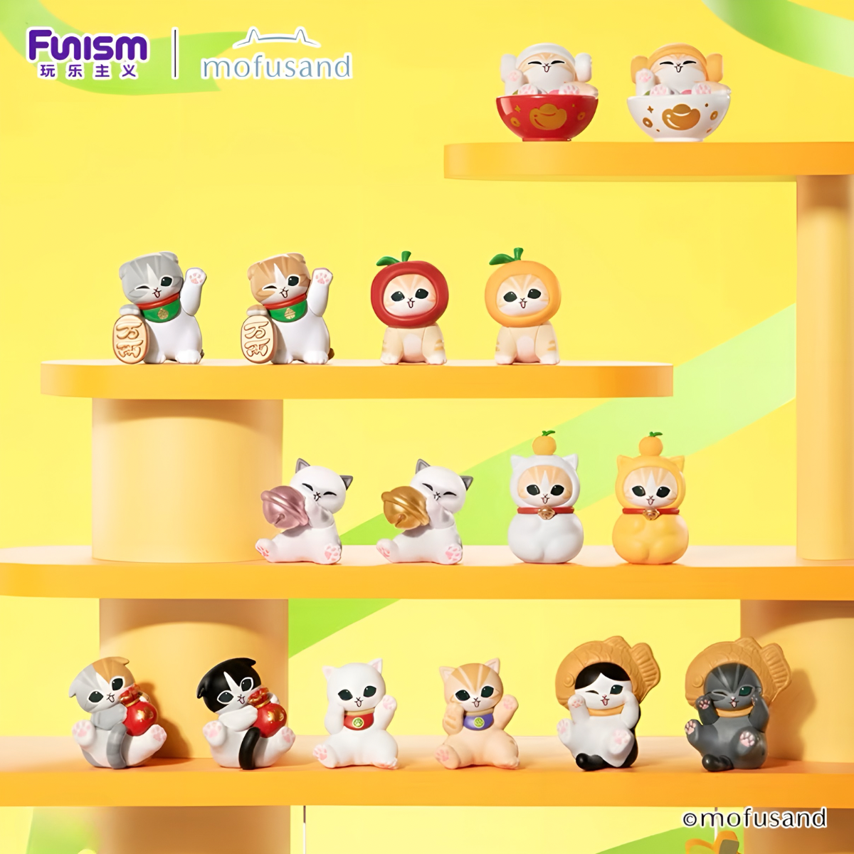 Mofusand Lucky Cat Series Mini Figures Blind Box