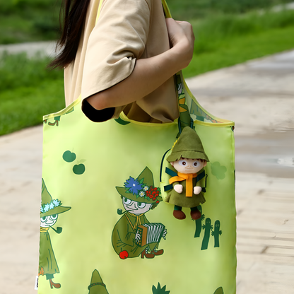Official Moomin Cute Plush Pendant with Foldable Tote Bag