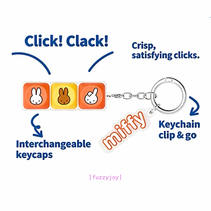 Miffy Keycap Series Keychains Blind Box