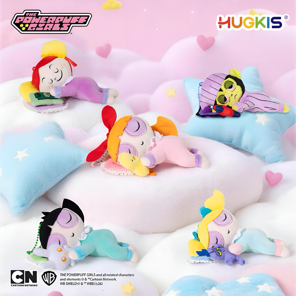 The Powerpuff Girls Good Night Snuggle Series Plush Pendant Blind Box