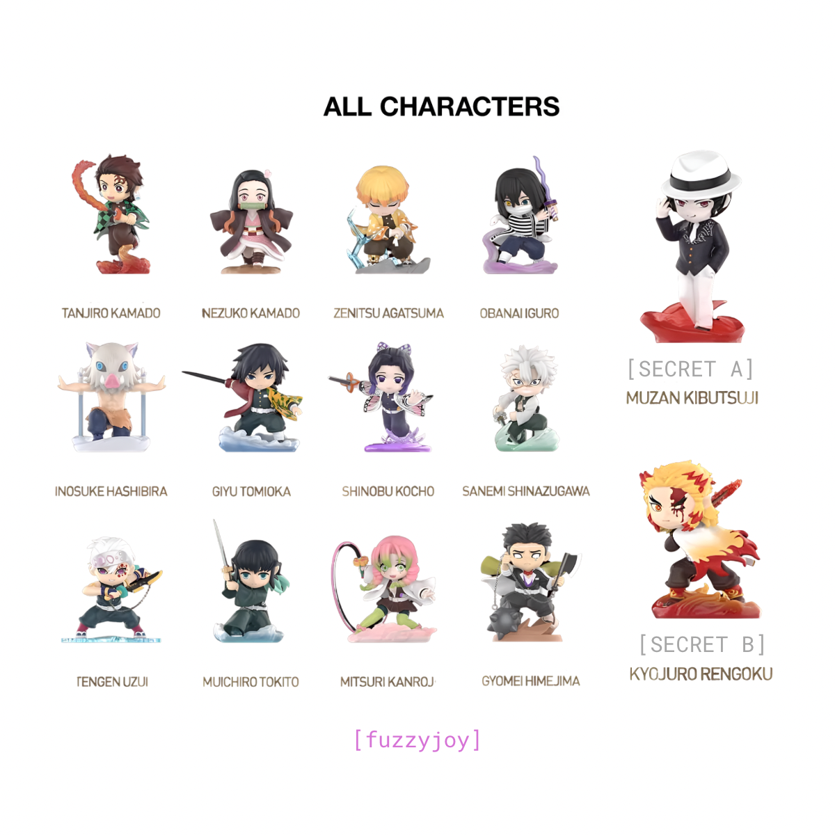 Demon Slayer Kimetsu No Yaiba Will Chapter Series Figure Blind Box