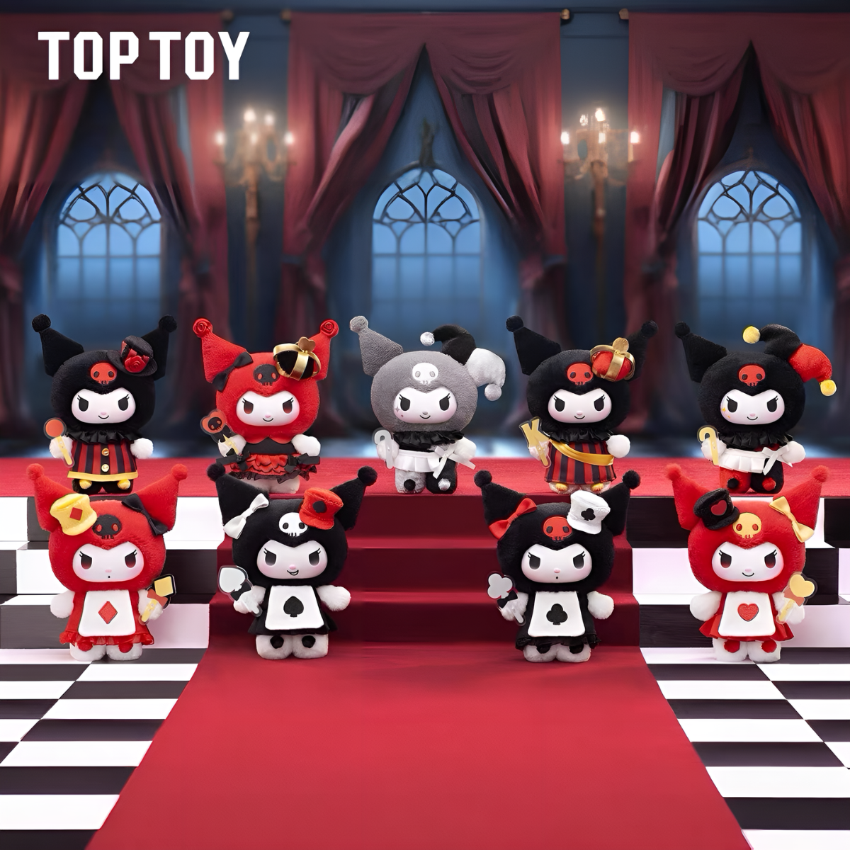 Kuromi Poker Kingdom Series Vinyl Plush Pendant Blind Box