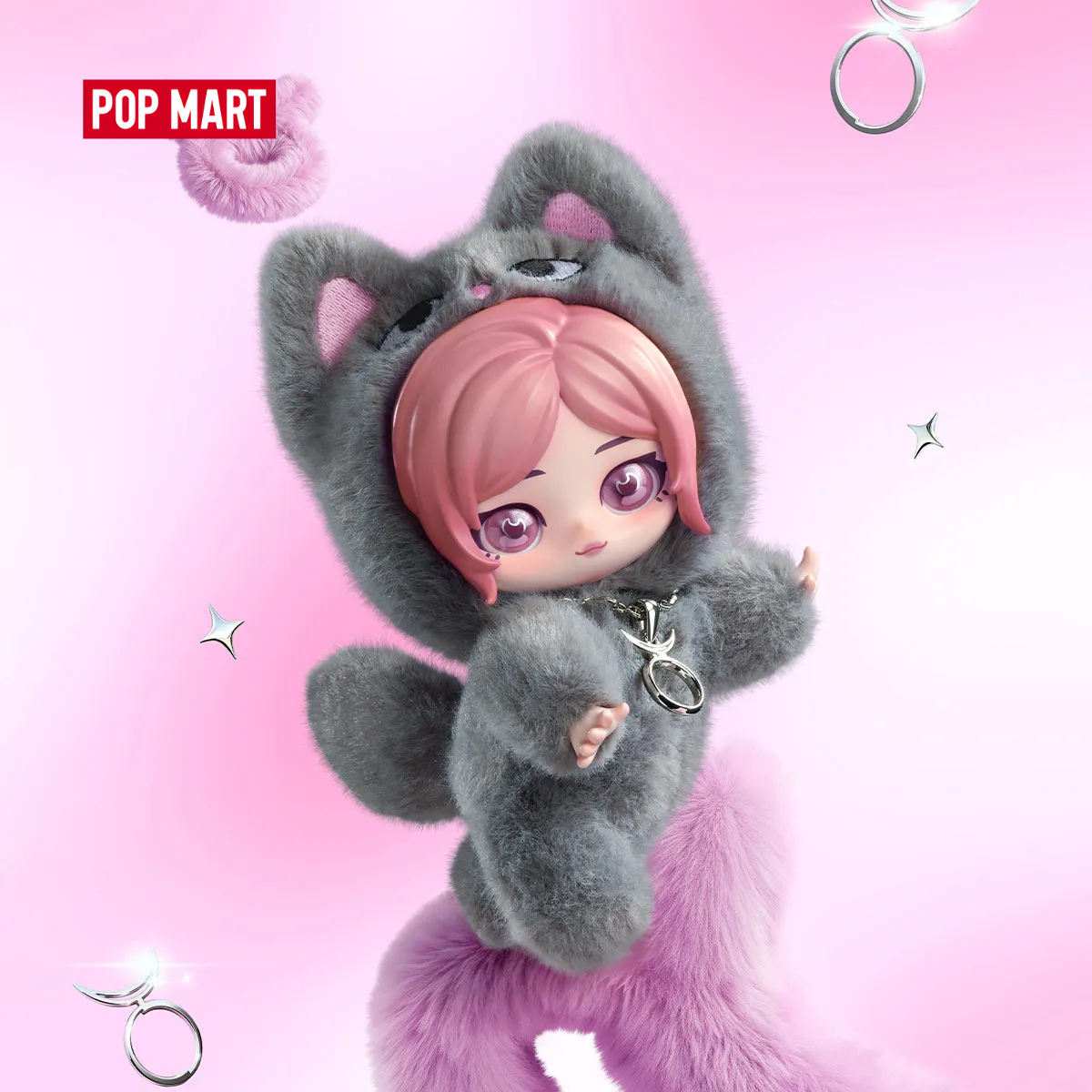 [AU STOCK] aespa Fluffy Club Series Vinyl Plush Doll Pendant