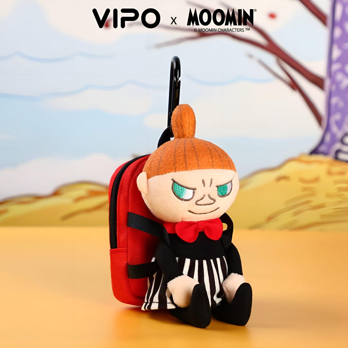 Official Moomin Cute Plush Pendant with Foldable Tote Bag