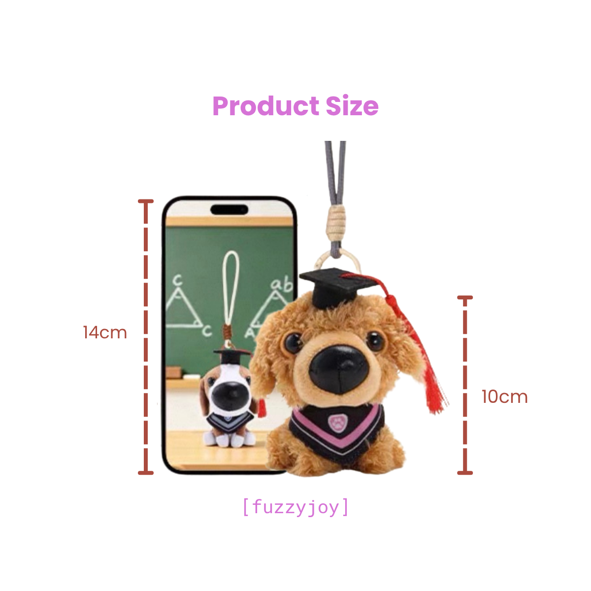 Artist Collection THE DOG AND FRIENDS - Graduation Series Plush Charm