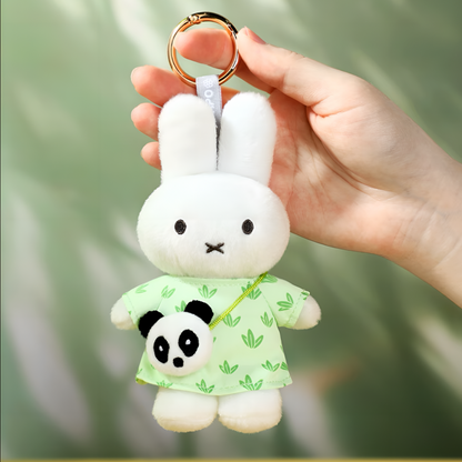 Miffy Panda Series Plush Keychain Charm