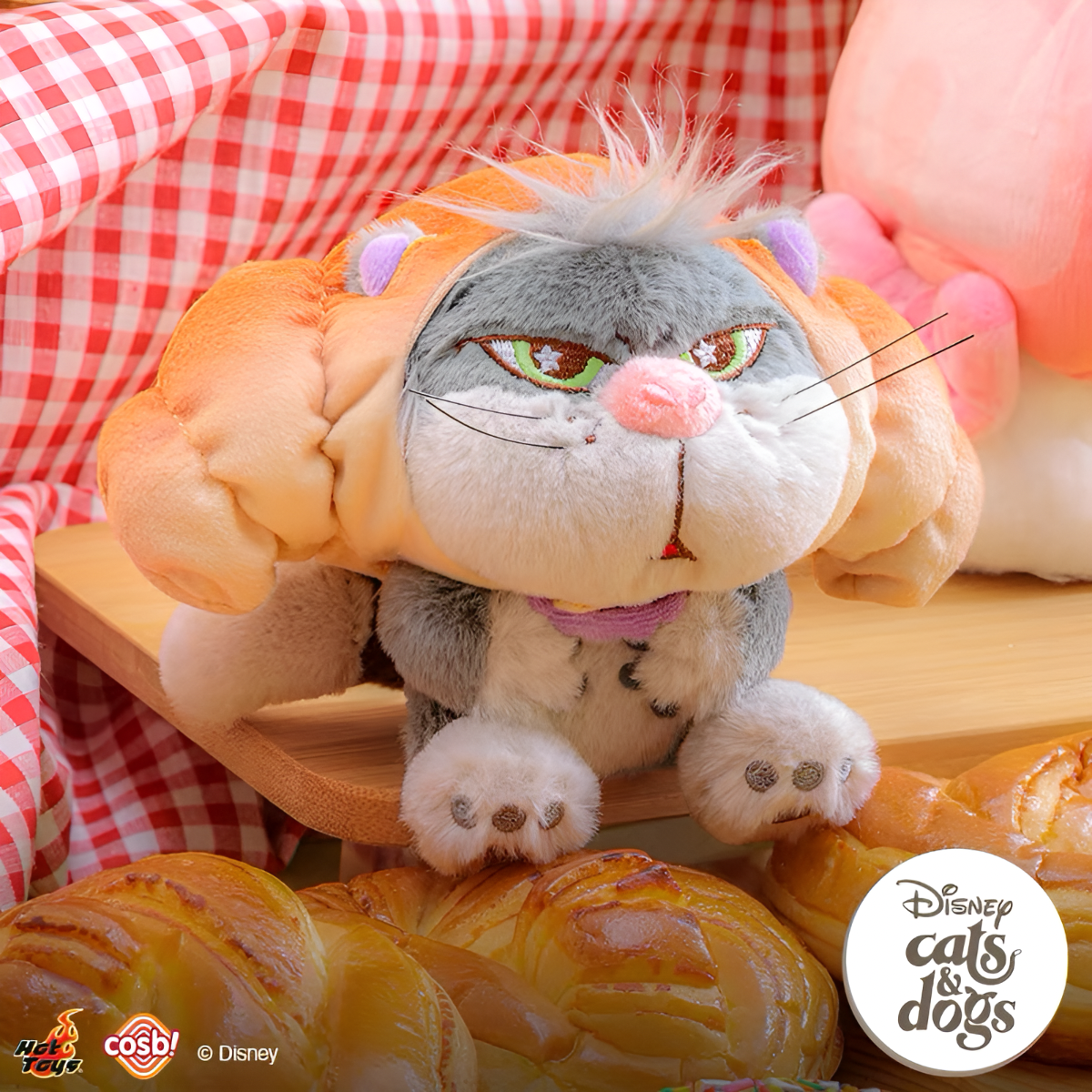 Disney Cats and Dogs Bakery Cosbi Plush Keychain Collection
