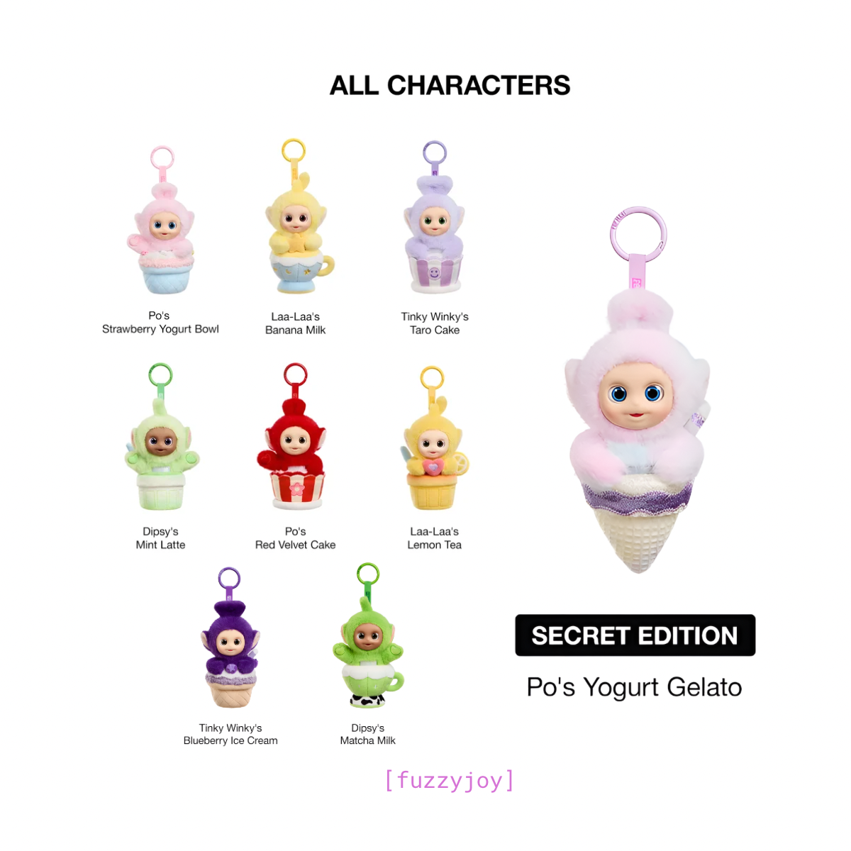 Teletubbies Afternoon Tea Diary Series Vinyl Plush Pendant