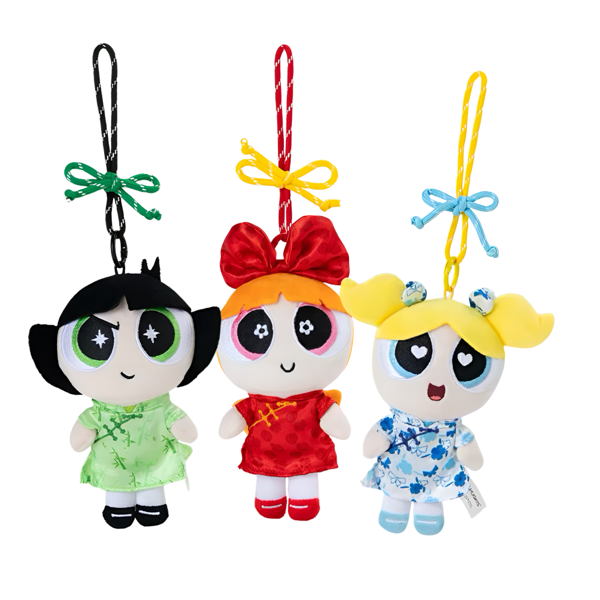 The Powerpuff Girls Flower Cheongsam Style Series Pendant Plush