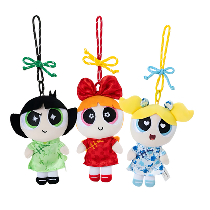 The Powerpuff Girls Flower Cheongsam Style Series Pendant Plush