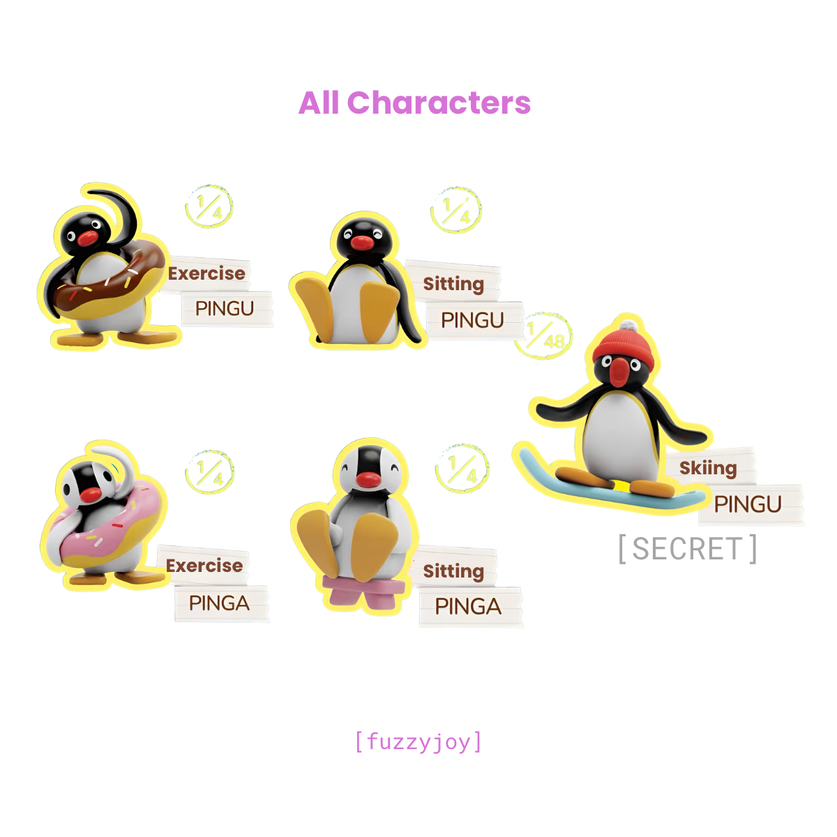 Pingu Outdoor Series Bobble Figures Blind Box