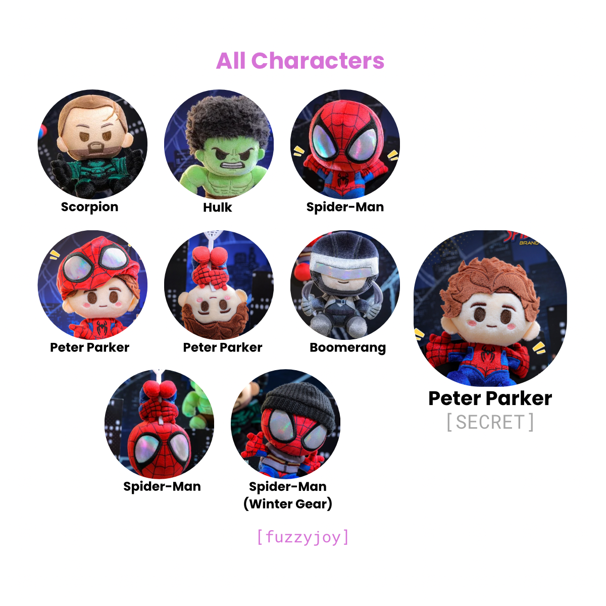 Spider-Man Brand New Day Cosbi Plush Keychain Collection
