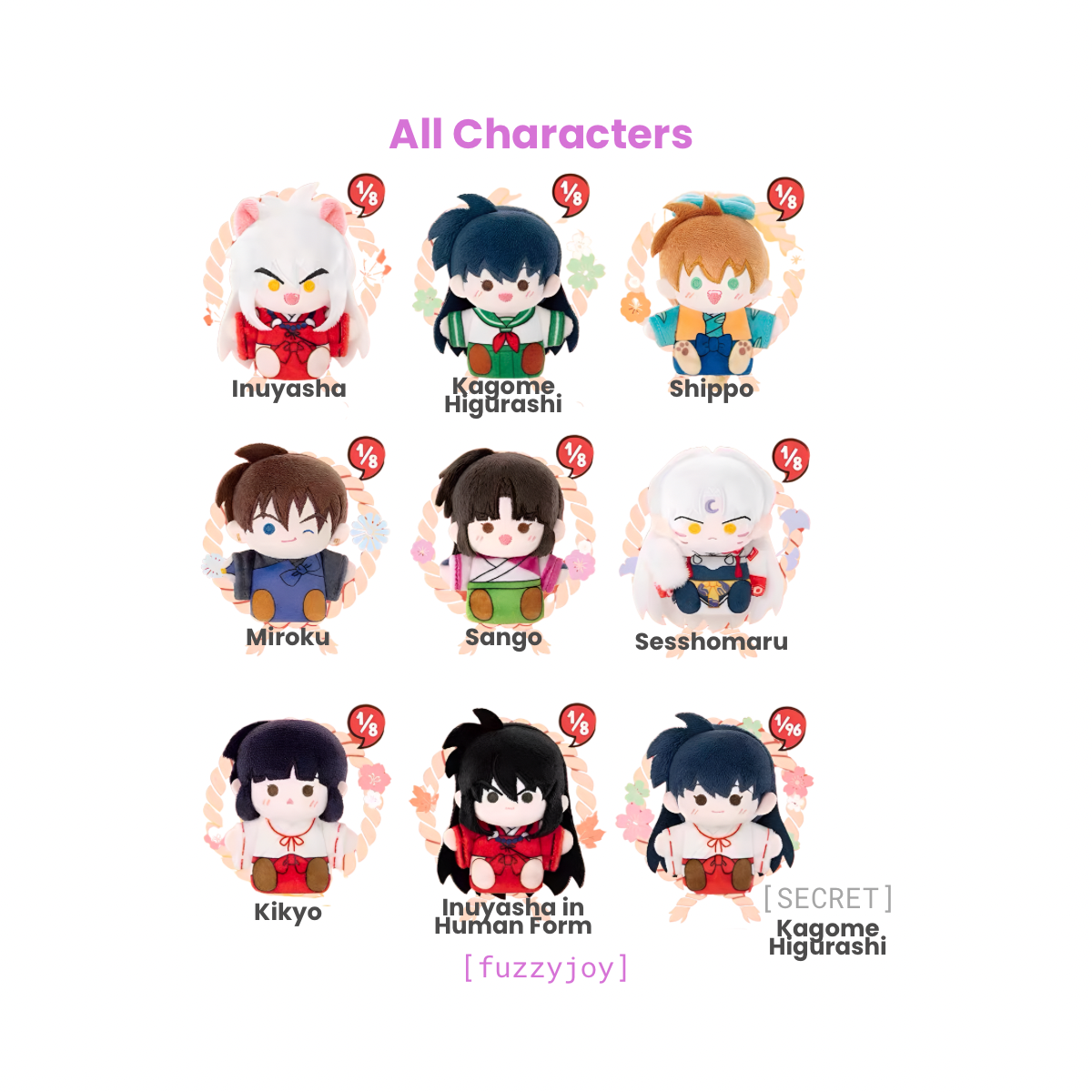Inuyasha The Journey of Sengoku Series Finger Puppet Blind Box
