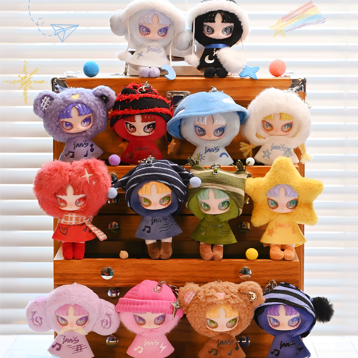 INN’s Twelve Tiny Wish Keepers Series Mini Plush Pendant Blind Box