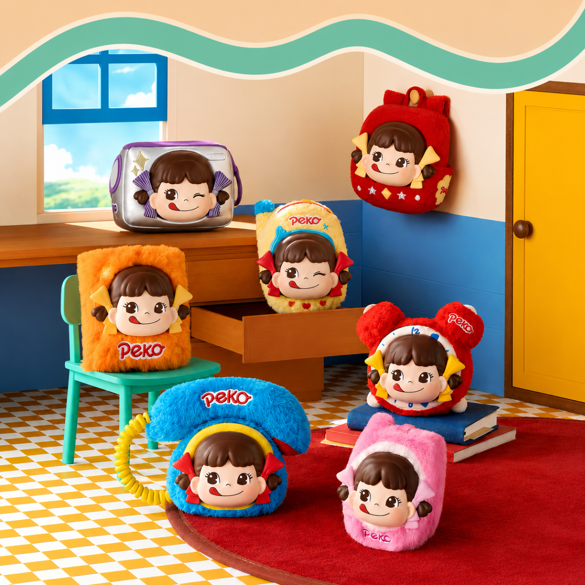 Peko Memory House Series Vinyl Plush Pendant Blind Box