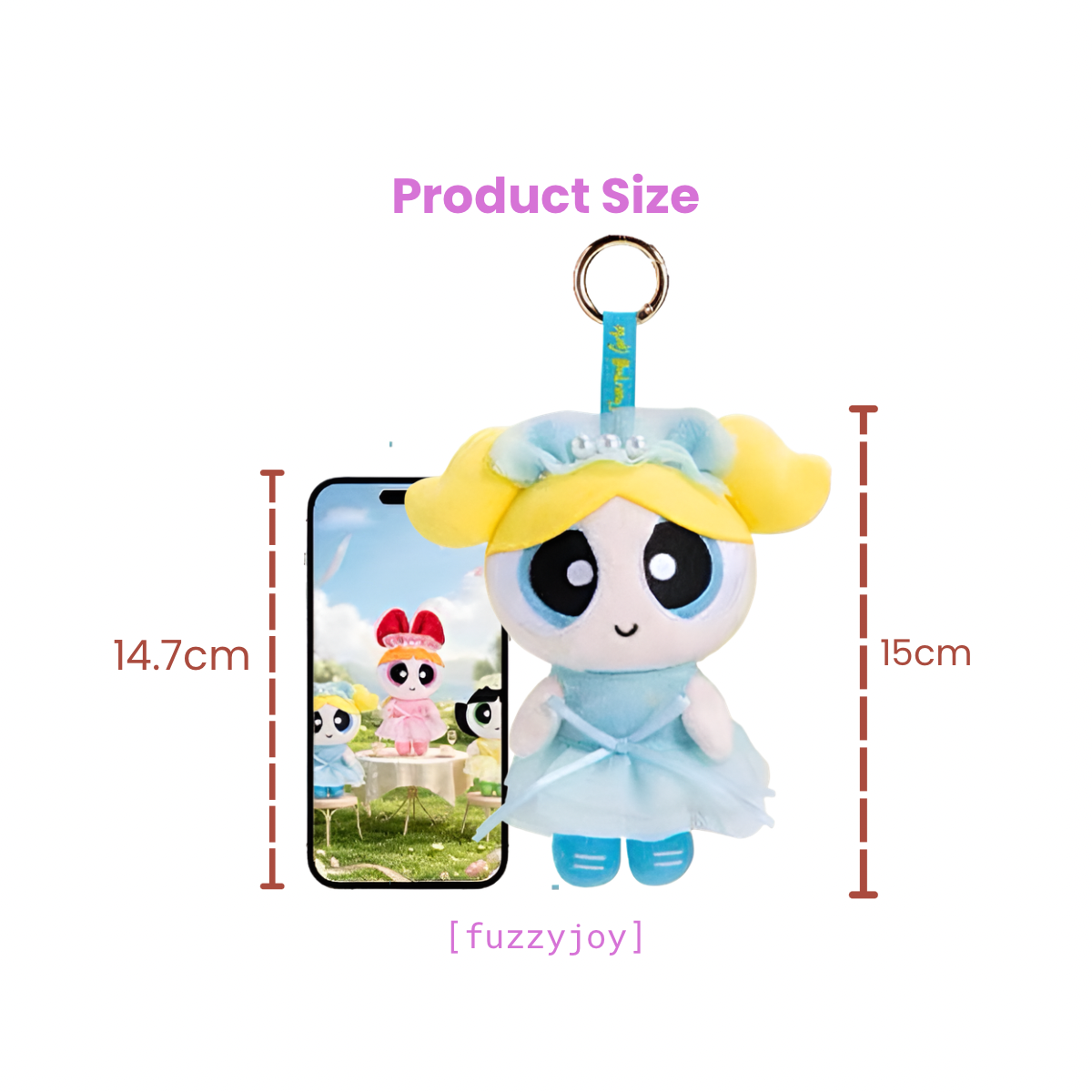 The Powerpuff Girls Party Style Series Plush Charm