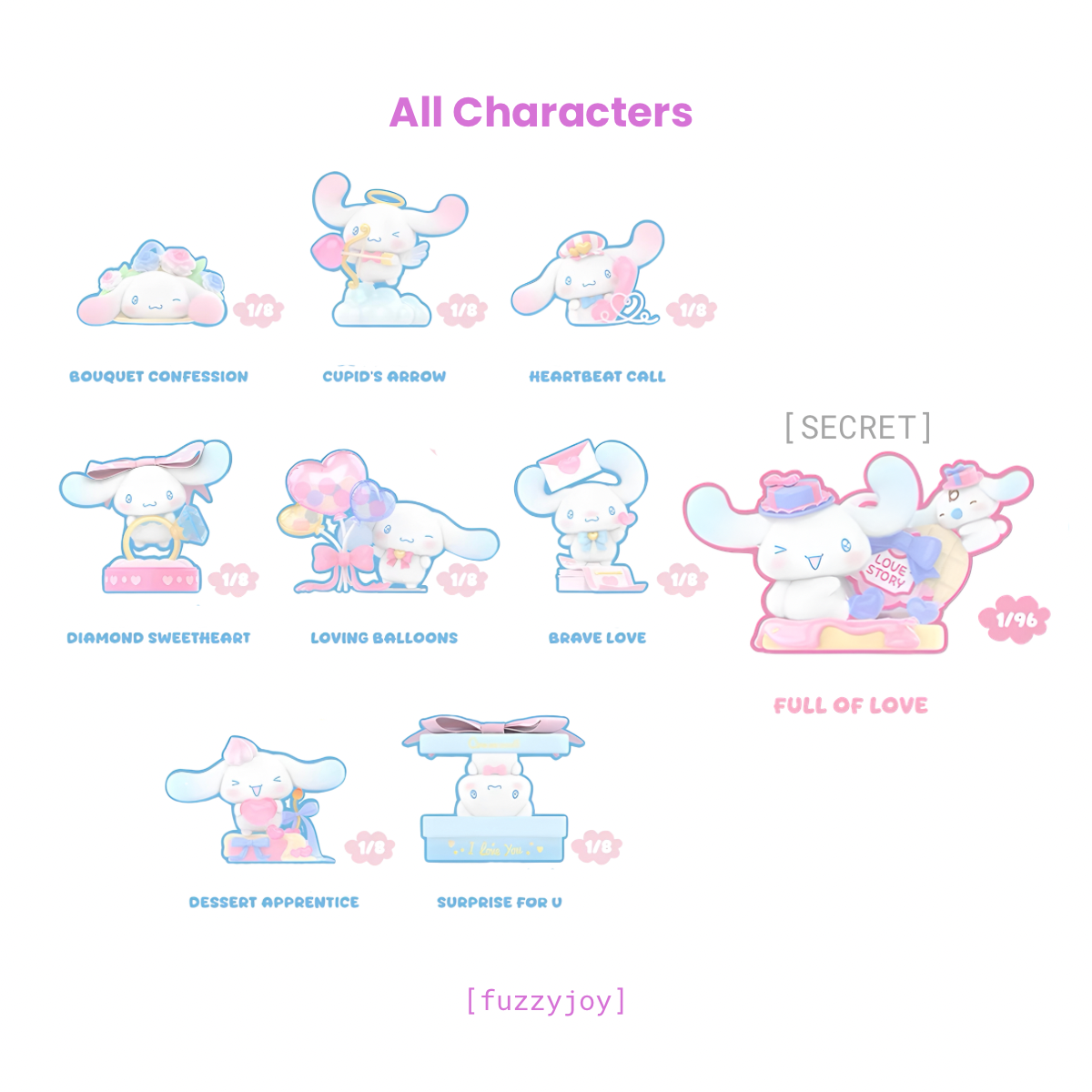 Cinamoroll Full of Love Series Figures Blind Box