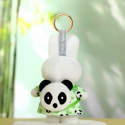 Miffy Panda Series Plush Keychain Charm