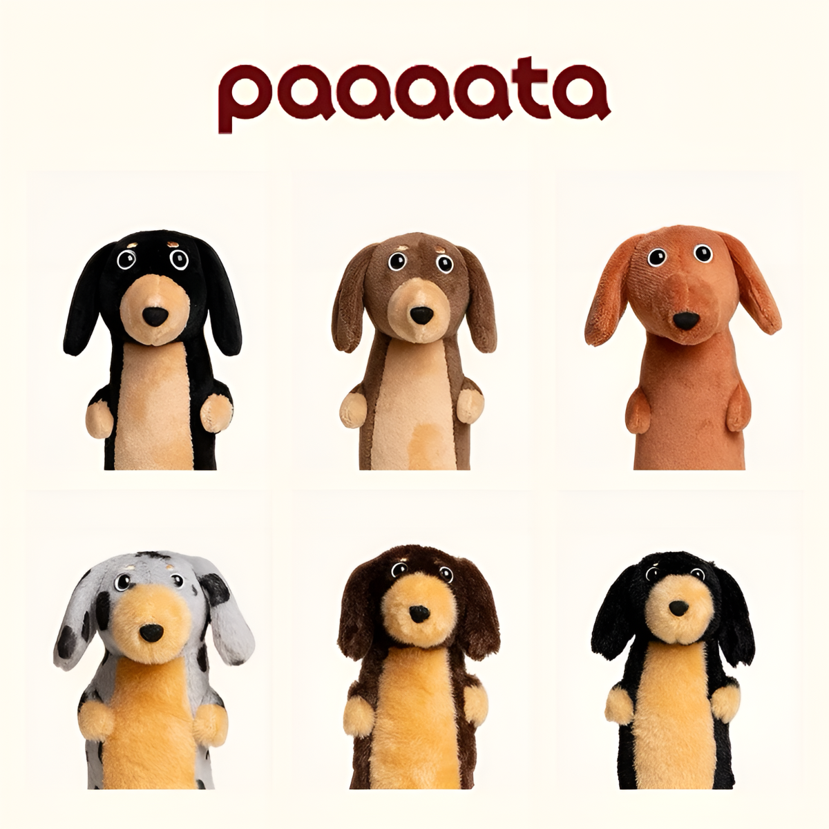 paaaata Dachshund Plush Keychain