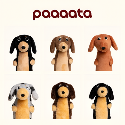 paaaata Dachshund Plush Keychain