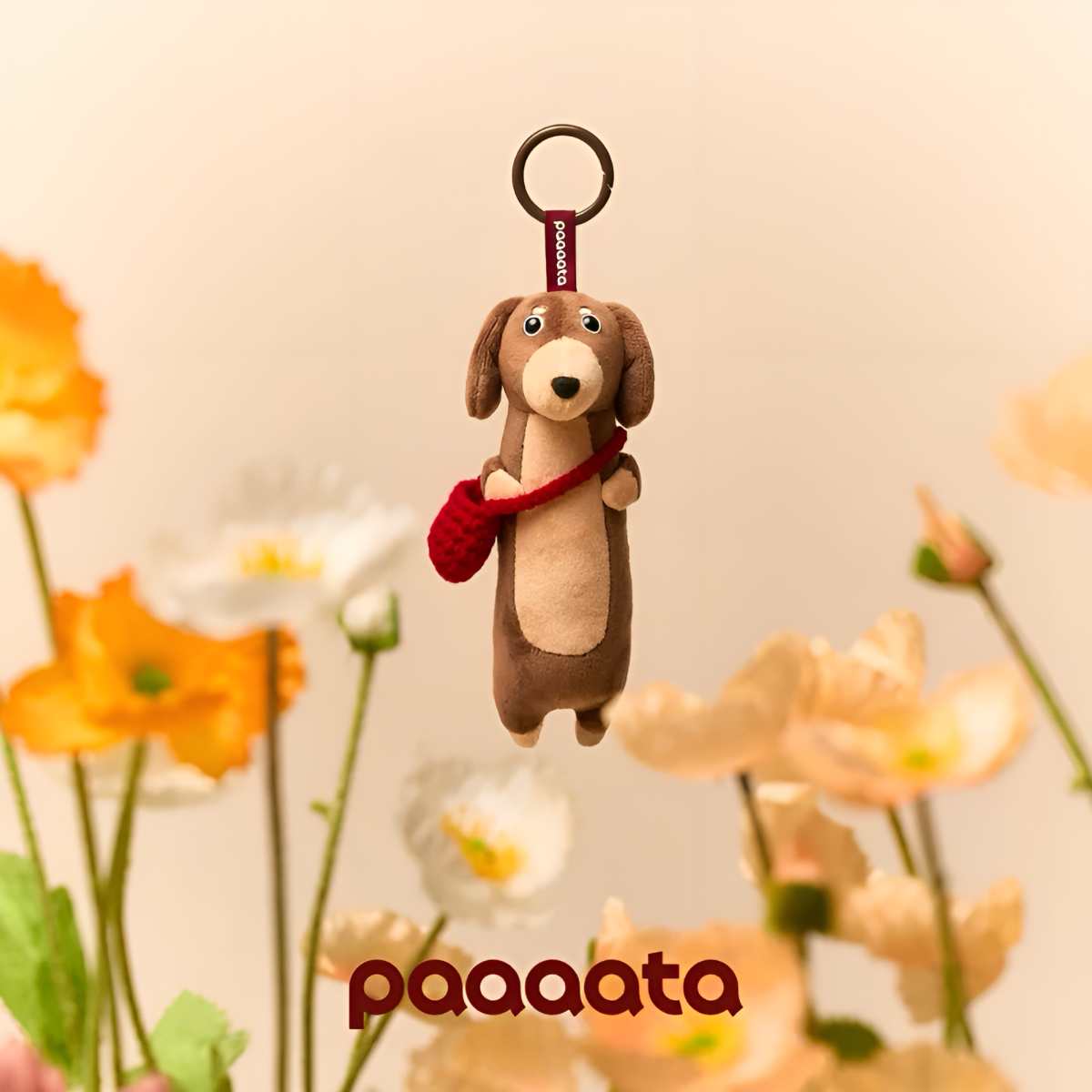 paaaata Dachshund Plush Keychain