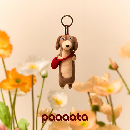 paaaata Dachshund Plush Keychain