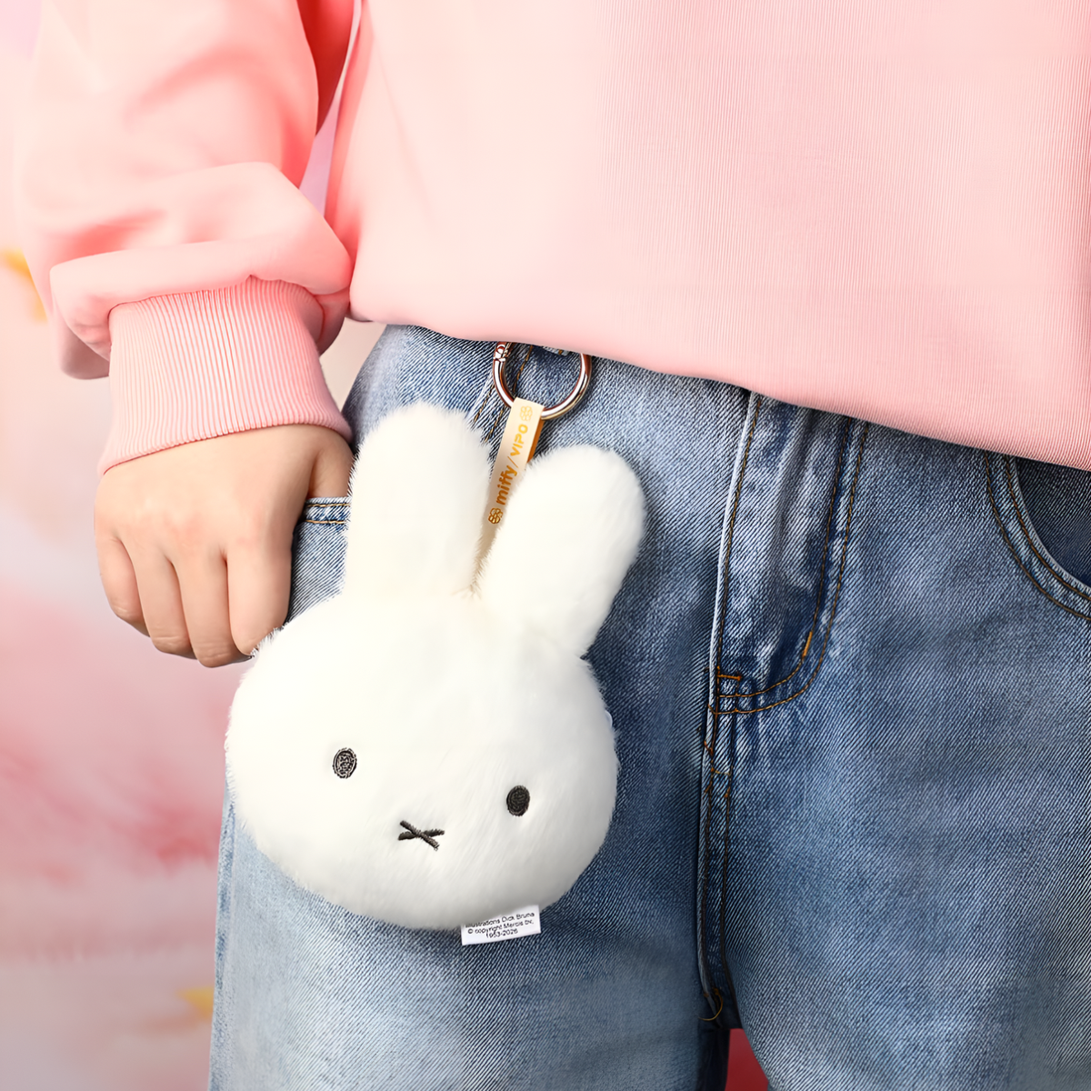 Miffy Plush Coin Purse Keychain Charm