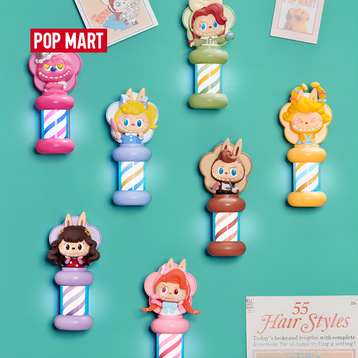 THE MONSTERS Hair Salon Series - Glowing Fridge Magnet Blind Box