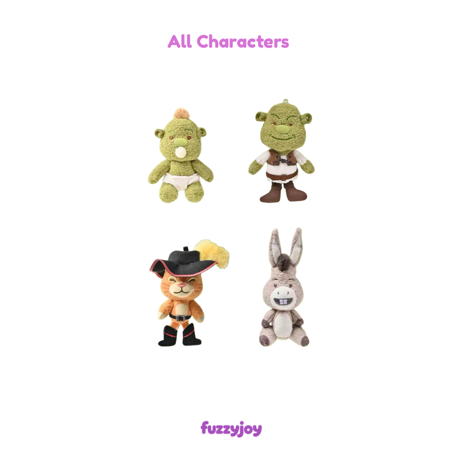 SHAND MOO x Shrek Dot Dot Eyes Series Mini Plush Pendant