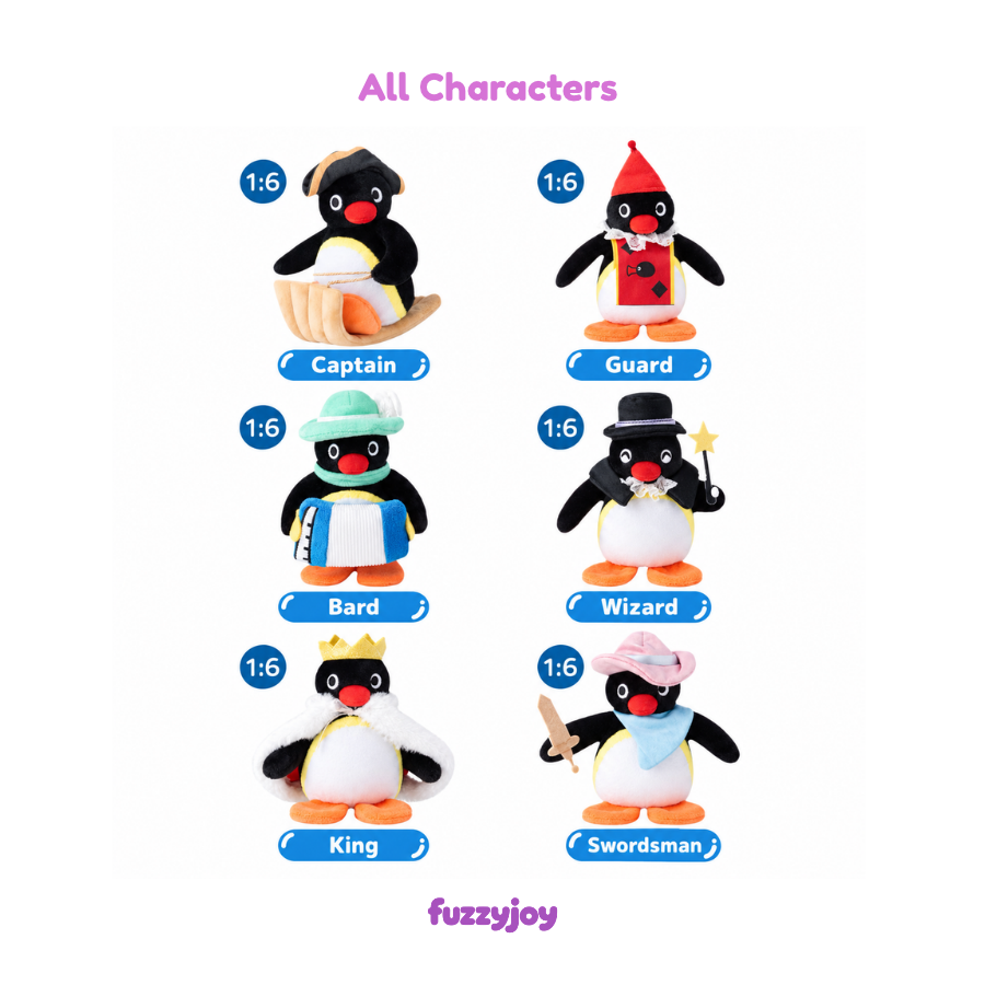 Pingu Fairytale Wandering Series Plush Pendant Blind Box