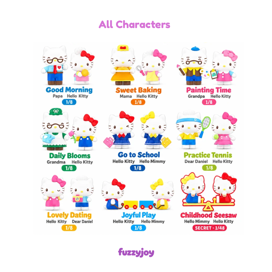 Hello Kitty Little Family Series Mini Figures Blind Box