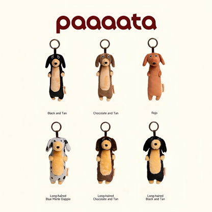 paaaata Dachshund Plush Keychain
